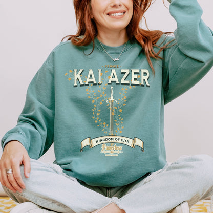 Prince Kai Azer of Kingdom Ilya Heavyweight Long Sleeve Shirt - The Bean Workshop - kai azer, lauren roberts, long sleeve shirt, paedyn gray, powerless