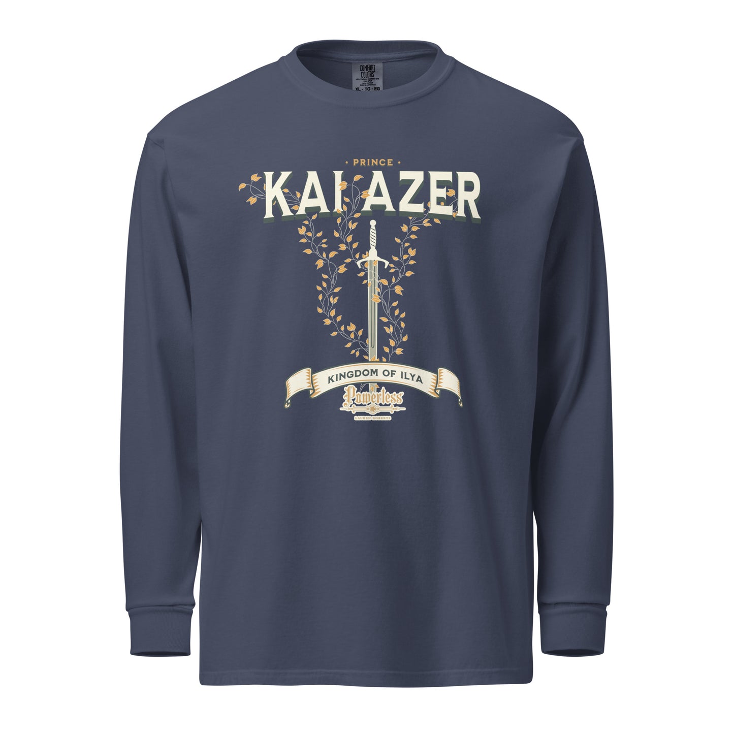 Prince Kai Azer of Kingdom Ilya Heavyweight Long Sleeve Shirt - The Bean Workshop - kai azer, lauren roberts, long sleeve shirt, paedyn gray, powerless