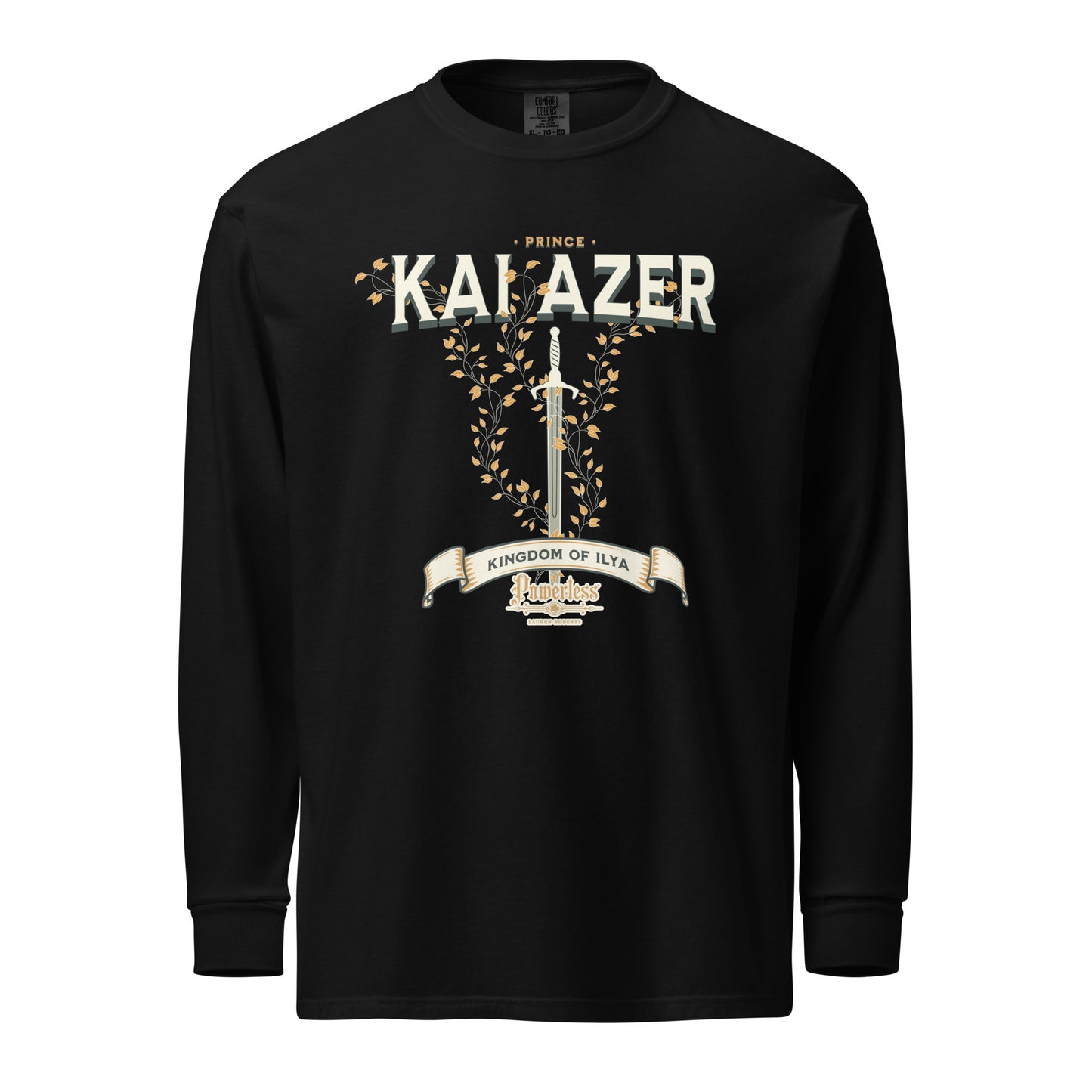 Prince Kai Azer of Kingdom Ilya Heavyweight Long Sleeve Shirt - The Bean Workshop - kai azer, lauren roberts, long sleeve shirt, paedyn gray, powerless