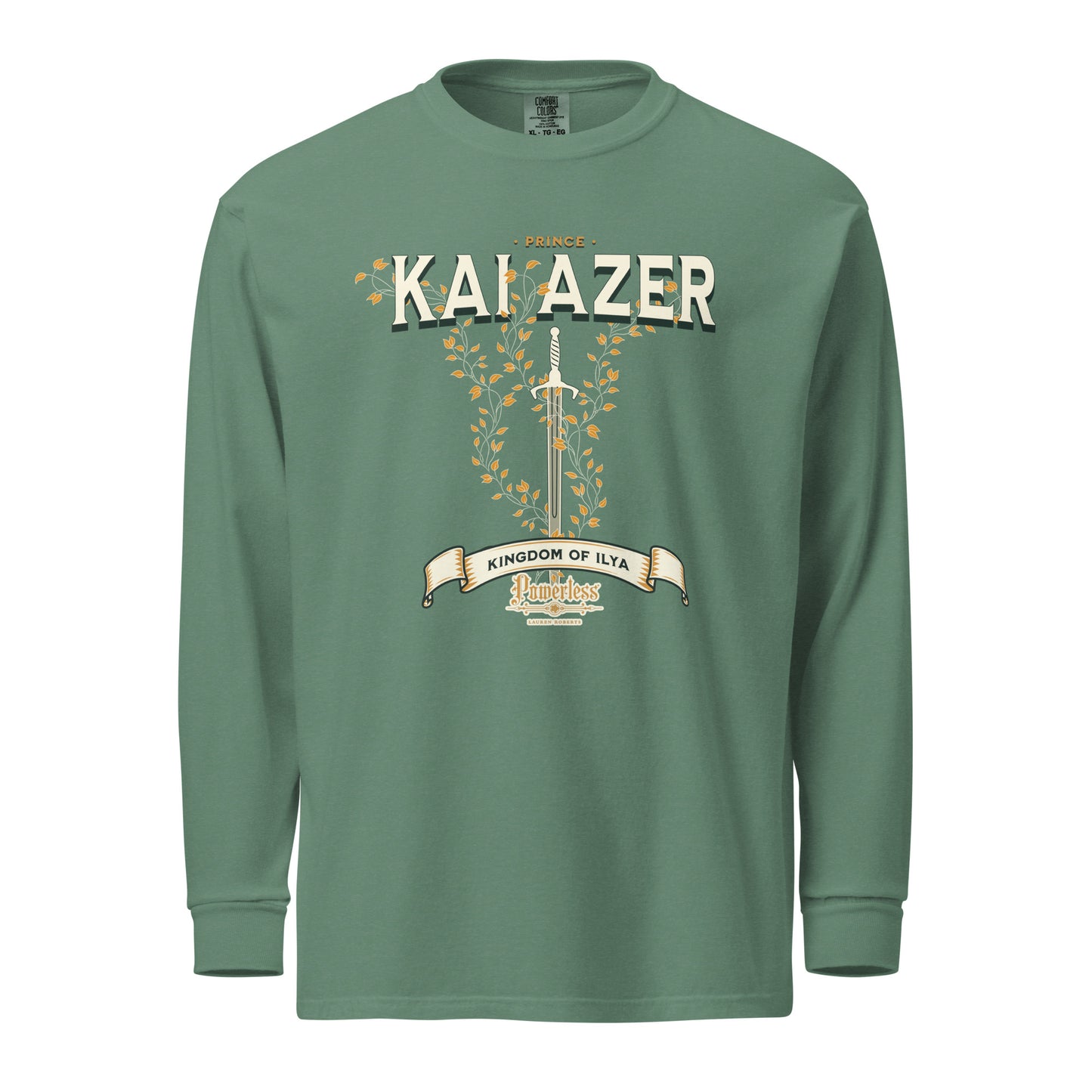 Prince Kai Azer of Kingdom Ilya Heavyweight Long Sleeve Shirt - The Bean Workshop - kai azer, lauren roberts, long sleeve shirt, paedyn gray, powerless
