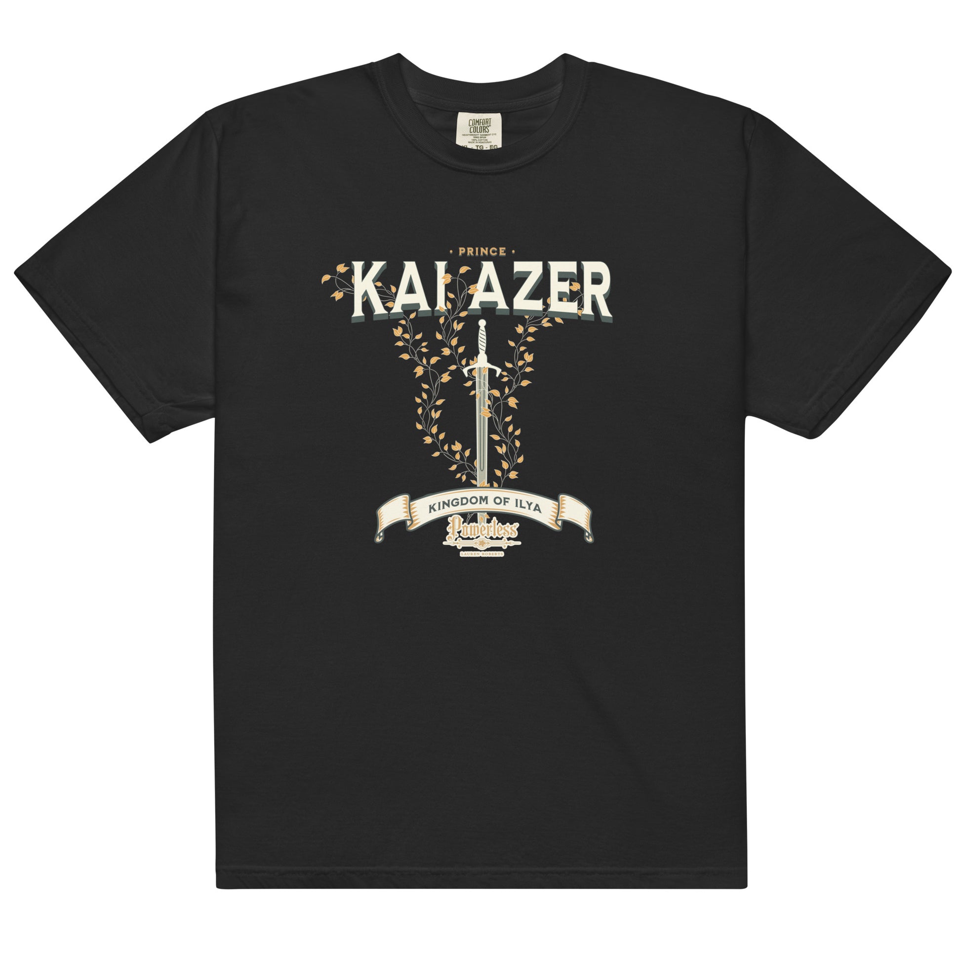 Prince Kai Azer of Kingdom Ilya Tee Shirt - The Bean Workshop - box tee, kai azer, lauren roberts, paedyn gray, powerless, t-shirt, tee