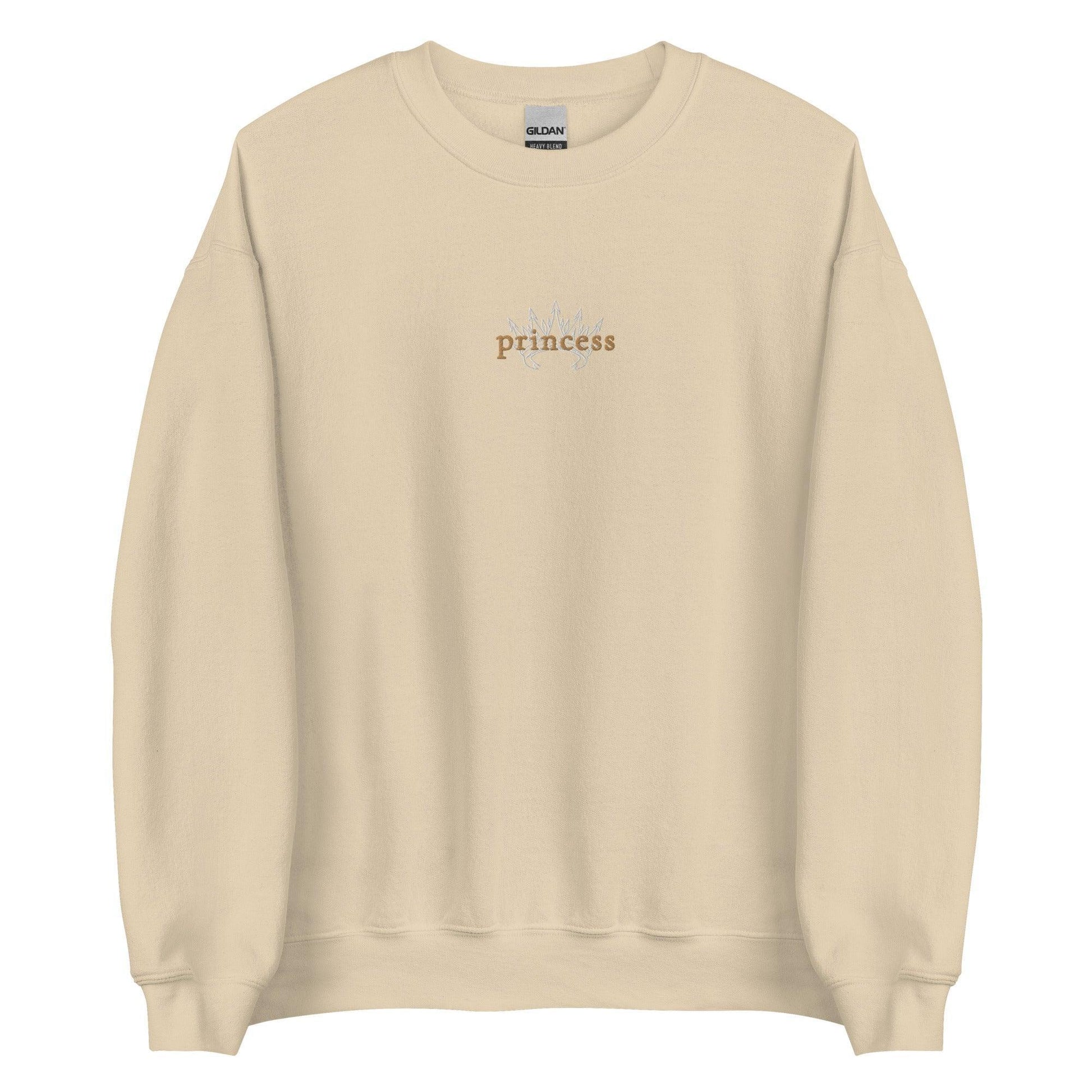 Princess Embroidered Sweatshirt - The Bean Workshop - ana huang, bridget von ascheberg, embroidered, rhys larsen, sweatshirt, twisted