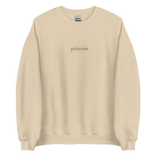 Princess Embroidered Sweatshirt - The Bean Workshop - ana huang, bridget von ascheberg, embroidered, rhys larsen, sweatshirt, twisted