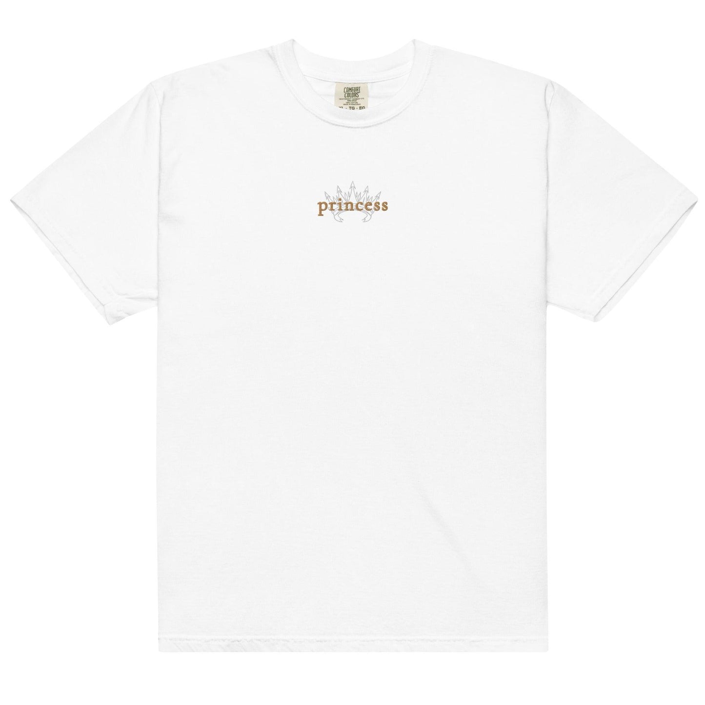 Princess Embroidered T-Shirt - The Bean Workshop - ana huang, box tee, bridget von ascherberg, embroidered, rhys larsen, twisted