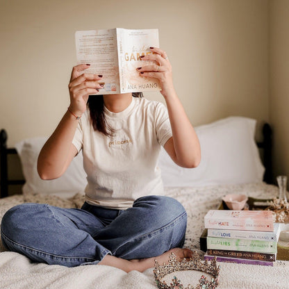 Princess Embroidered T-Shirt - The Bean Workshop - ana huang, box tee, bridget von ascherberg, embroidered, rhys larsen, twisted