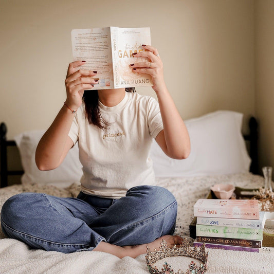 Princess Embroidered T-Shirt - The Bean Workshop - ana huang, box tee, bridget von ascherberg, embroidered, rhys larsen, twisted