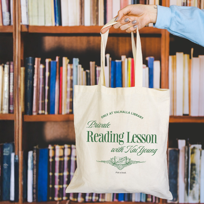 Private Reading Lesson with Kai Young Organic Cotton Twill Tote Bag