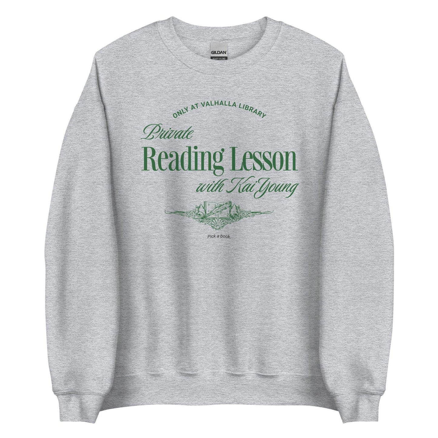 Private Reading Lesson with Kai Young Sweatshirt - The Bean Workshop - ana huang, kai young, king of pride, kings of sin, sweatshirt