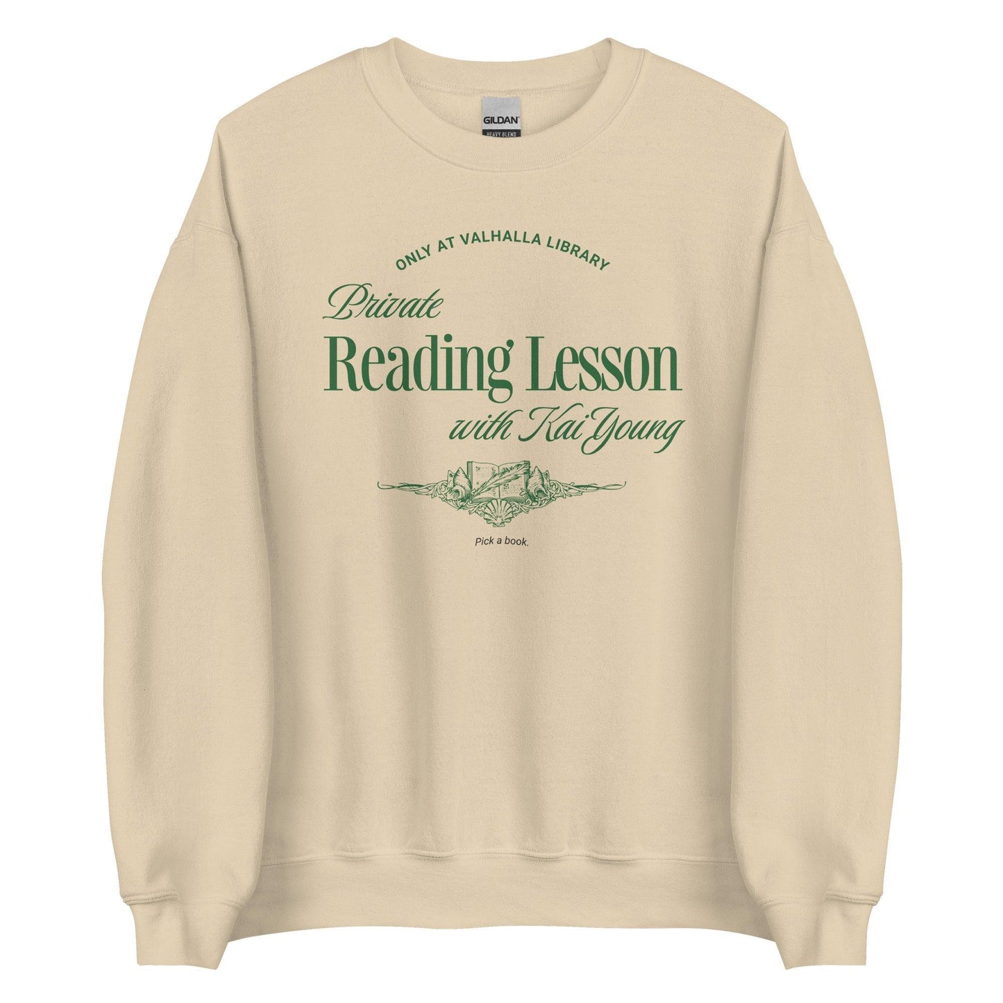 Private Reading Lesson with Kai Young Sweatshirt - The Bean Workshop - ana huang, kai young, king of pride, kings of sin, sweatshirt