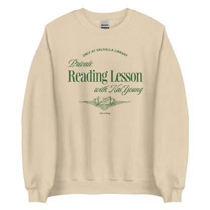 Private Reading Lesson with Kai Young Sweatshirt - The Bean Workshop - ana huang, kai young, king of pride, kings of sin, sweatshirt
