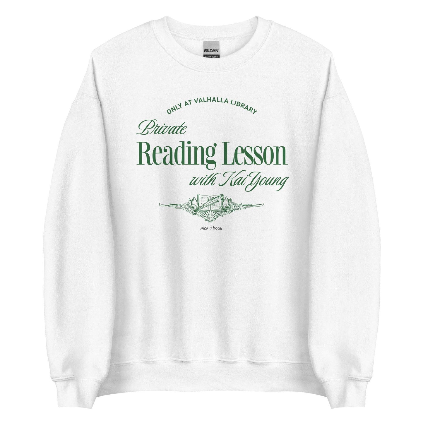 Private Reading Lesson with Kai Young Sweatshirt - The Bean Workshop - ana huang, kai young, king of pride, kings of sin, sweatshirt