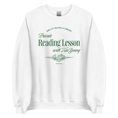 Private Reading Lesson with Kai Young Sweatshirt - The Bean Workshop - ana huang, kai young, king of pride, kings of sin, sweatshirt