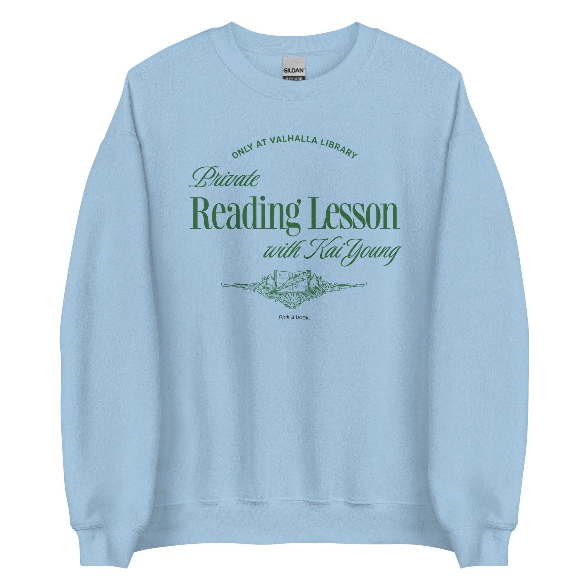 Private Reading Lesson with Kai Young Sweatshirt - The Bean Workshop - ana huang, kai young, king of pride, kings of sin, sweatshirt