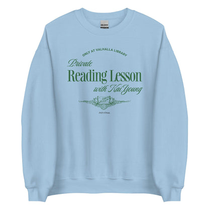 Private Reading Lesson with Kai Young Sweatshirt - The Bean Workshop - ana huang, kai young, king of pride, kings of sin, sweatshirt