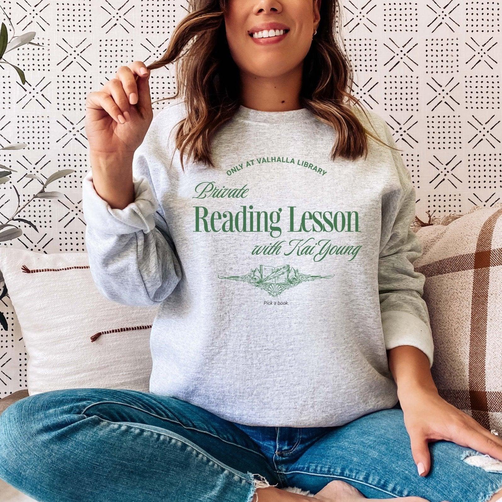 Private Reading Lesson with Kai Young Sweatshirt - The Bean Workshop - ana huang, kai young, king of pride, kings of sin, sweatshirt
