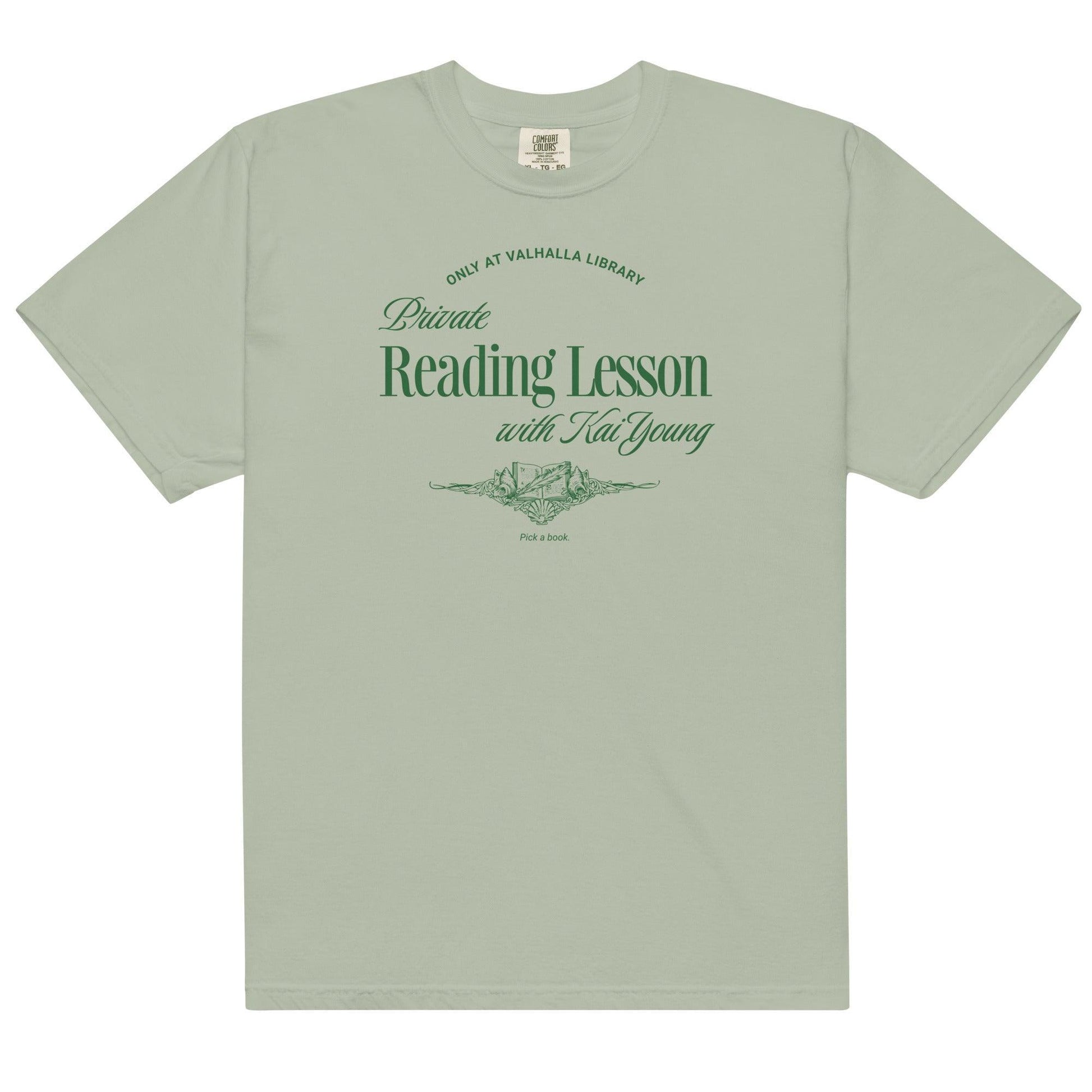 Private Reading Lesson with Kai Young Tee Shirt - The Bean Workshop - ana huang, box tee, isabella, kai young, kings of sin