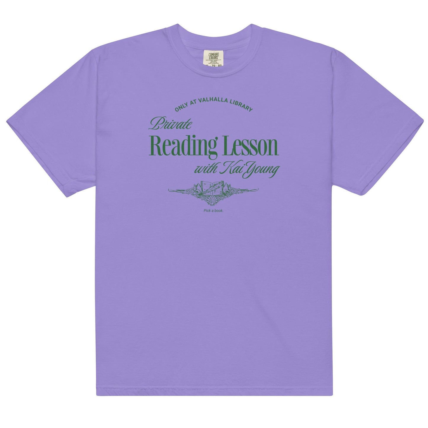 Private Reading Lesson with Kai Young Tee Shirt - The Bean Workshop - ana huang, box tee, isabella, kai young, kings of sin