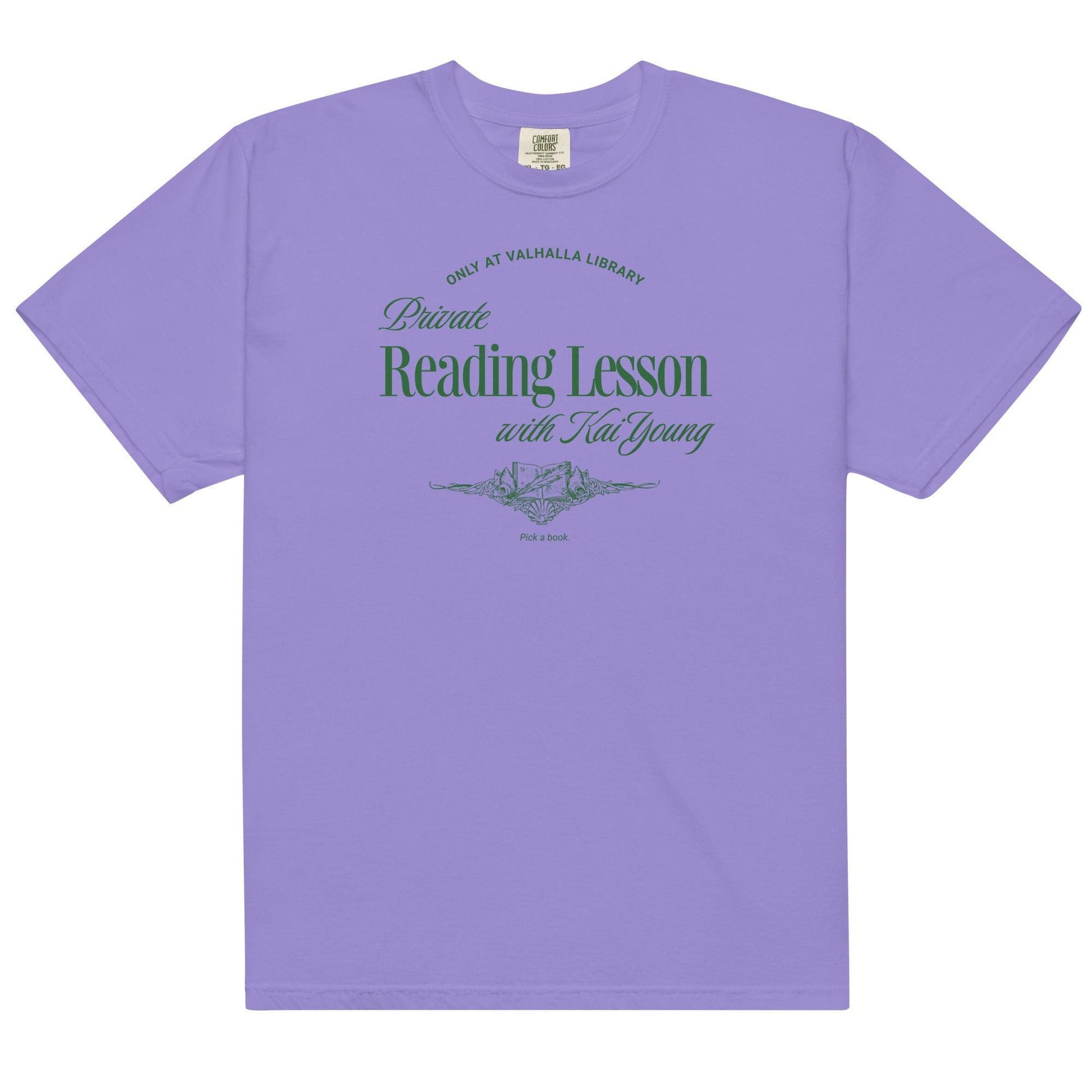 Private Reading Lesson with Kai Young Tee Shirt - The Bean Workshop - ana huang, box tee, isabella, kai young, kings of sin