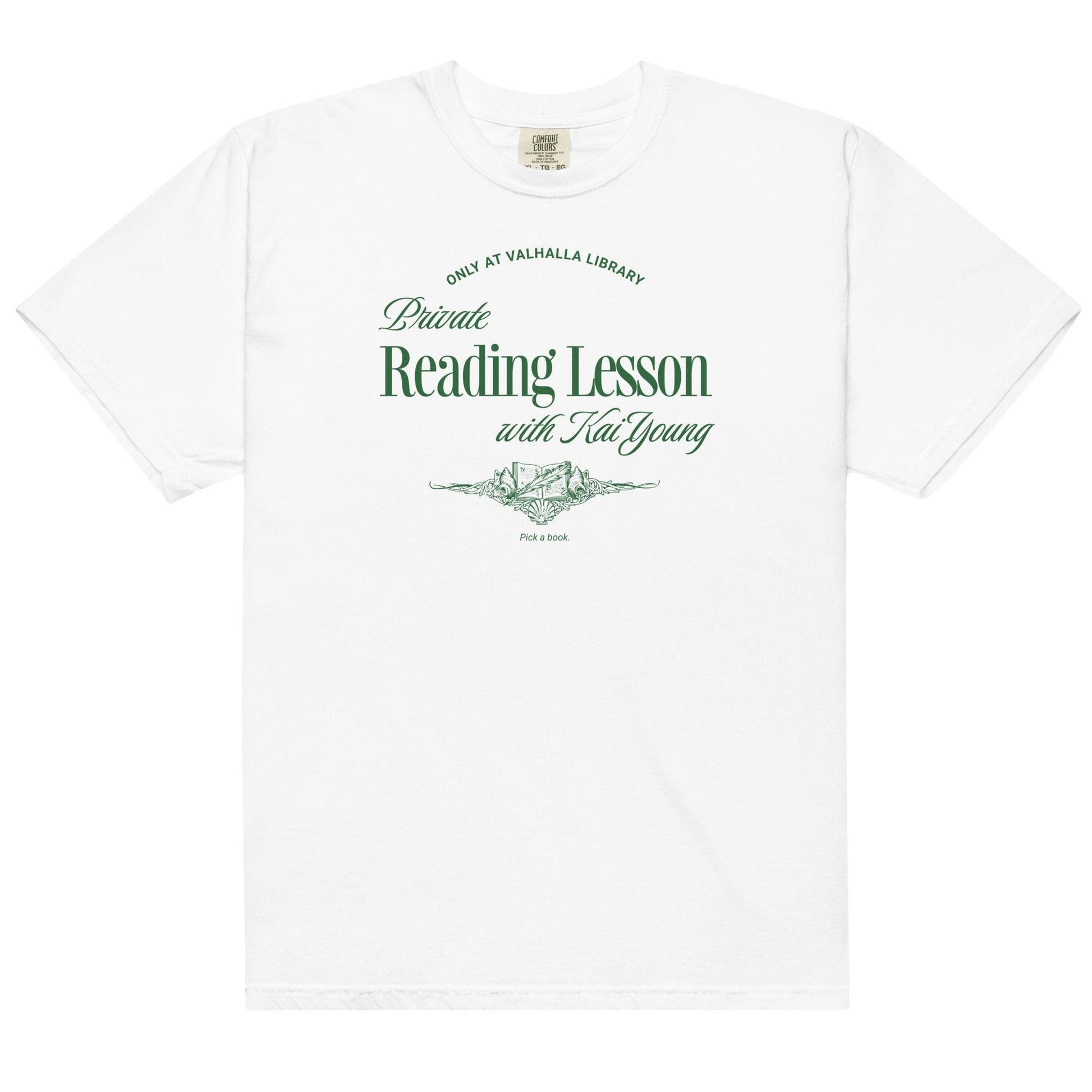 Private Reading Lesson with Kai Young Tee Shirt - The Bean Workshop - ana huang, box tee, isabella, kai young, kings of sin