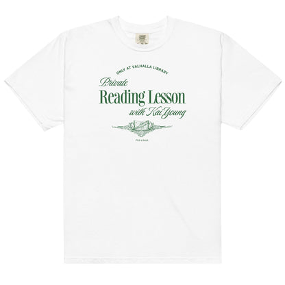 Private Reading Lesson with Kai Young Tee Shirt - The Bean Workshop - ana huang, box tee, isabella, kai young, kings of sin