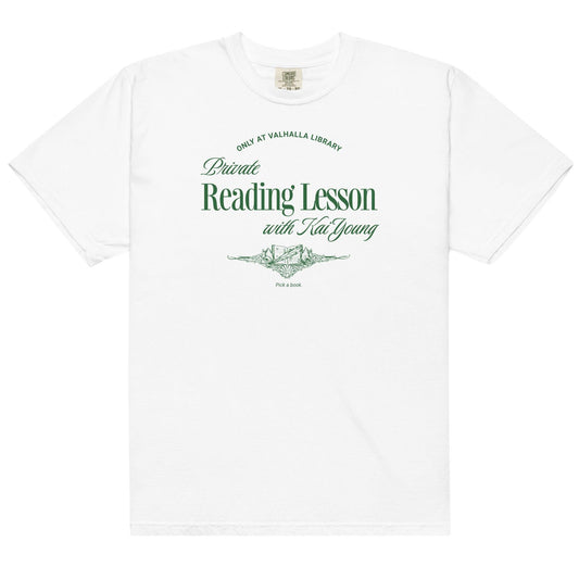 Private Reading Lesson with Kai Young Tee Shirt - The Bean Workshop - ana huang, box tee, isabella, kai young, kings of sin