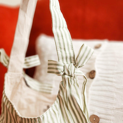 Probably Books Striped Cotton Tote Bag - The Bean Workshop - book club, book lover, book lovers, bookaholic, bookish, bookish friends, Booklice, Books and girls, bookstore, bookstore date, booktrovert, cotton tote, fantasy readers book club, gift for book lovers, striped tote, tote, tote bag