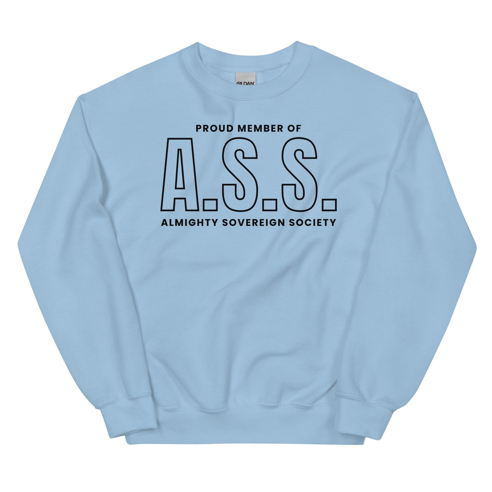 Proud Member of Almighty Sovereign Society Sweatshirt - The Bean Workshop - Almighty Sovereign Society, Caroline Peckham, Solaria, Susanne Valenti, sweater, sweatshirt, Zodiac Academy