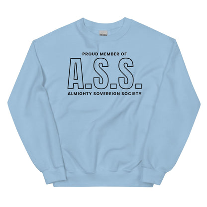 Proud Member of Almighty Sovereign Society Sweatshirt - The Bean Workshop - Almighty Sovereign Society, Caroline Peckham, Solaria, Susanne Valenti, sweater, sweatshirt, Zodiac Academy