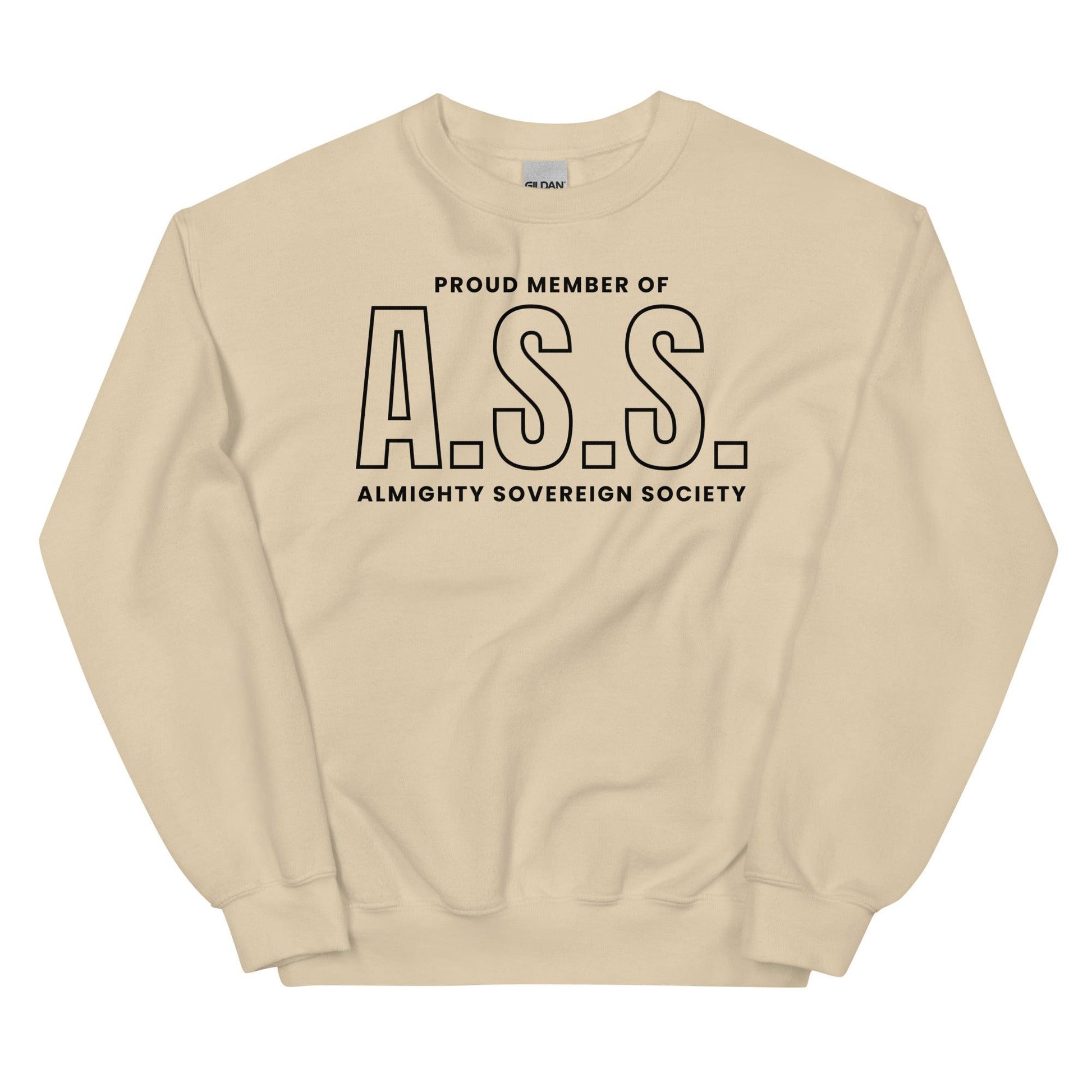 Proud Member of Almighty Sovereign Society Sweatshirt - The Bean Workshop - Almighty Sovereign Society, Caroline Peckham, Solaria, Susanne Valenti, sweater, sweatshirt, Zodiac Academy