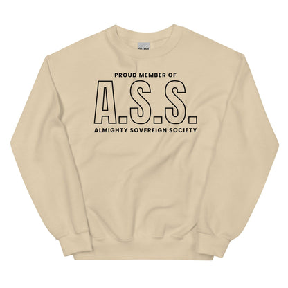 Proud Member of Almighty Sovereign Society Sweatshirt - The Bean Workshop - Almighty Sovereign Society, Caroline Peckham, Solaria, Susanne Valenti, sweater, sweatshirt, Zodiac Academy
