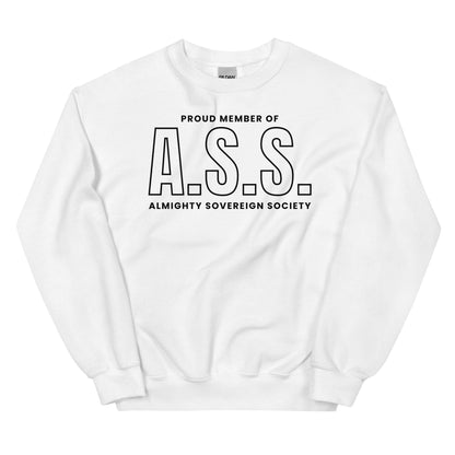 Proud Member of Almighty Sovereign Society Sweatshirt - The Bean Workshop - Almighty Sovereign Society, Caroline Peckham, Solaria, Susanne Valenti, sweater, sweatshirt, Zodiac Academy