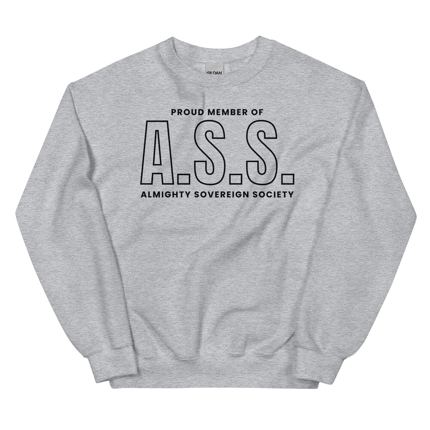 Proud Member of Almighty Sovereign Society Sweatshirt - The Bean Workshop - Almighty Sovereign Society, Caroline Peckham, Solaria, Susanne Valenti, sweater, sweatshirt, Zodiac Academy