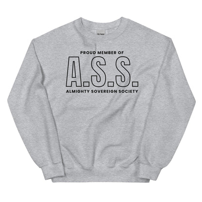 Proud Member of Almighty Sovereign Society Sweatshirt - The Bean Workshop - Almighty Sovereign Society, Caroline Peckham, Solaria, Susanne Valenti, sweater, sweatshirt, Zodiac Academy