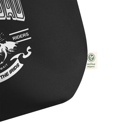 Quest Squad Large Organic Cotton Twill Tote Bag - The Bean Workshop - Aretian Riders, Basgiath, Book Lover Gift, Booktok Merch, Dragon Rider, Empyrean Series, Epic Fantasy, Fourth Wing Gift., Fourth Wing Merch, Iron Flame Merch, Liam Mairi, organic cotton twill tote bag, Quest Squad, Rebecca Yarros, Romantasy, Search for the Irids, Sloane Mairi, tote bag, Vintage Band Tee, Violet Sorrengail, Xaden Riorson