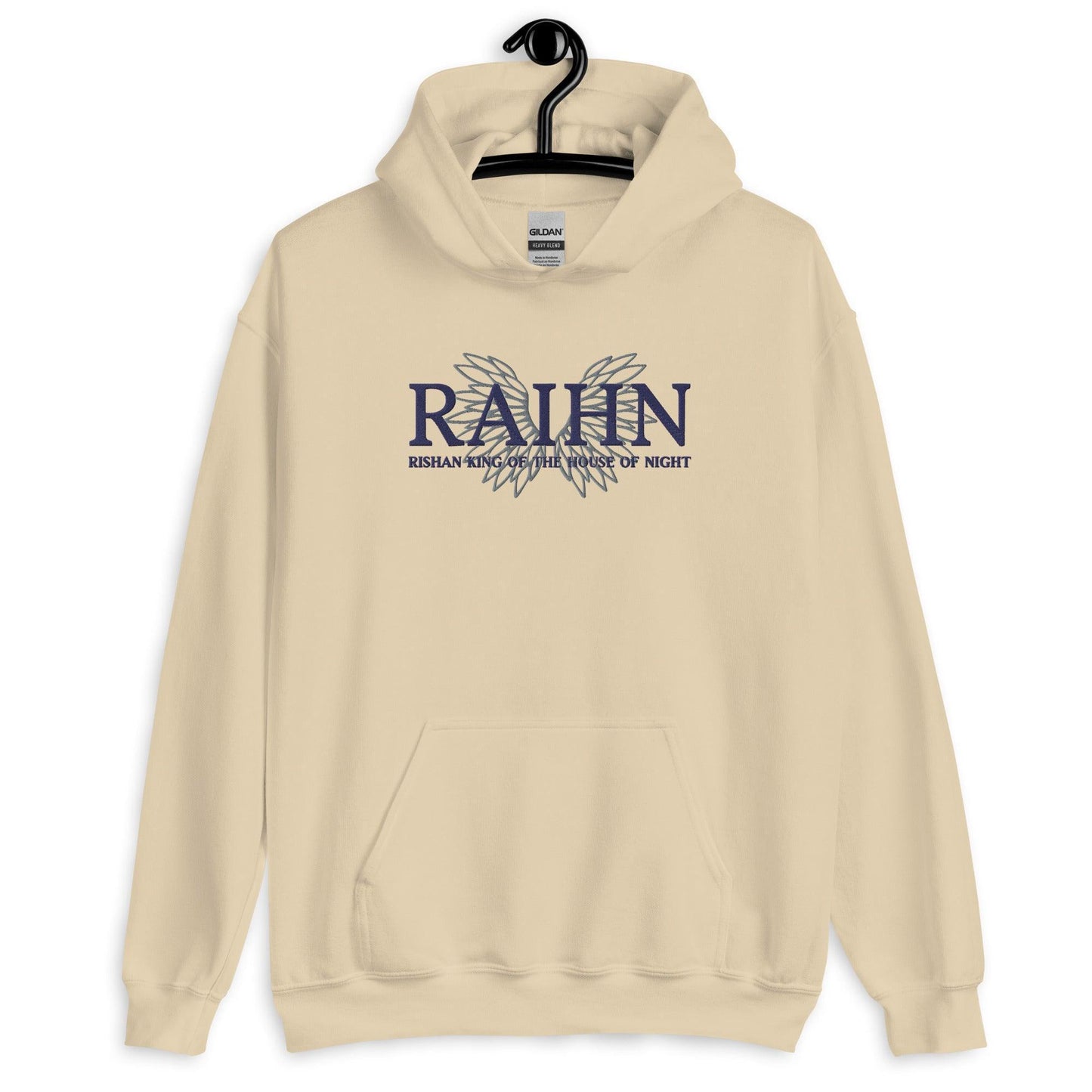 Raihn Rishan King of the House of Night Embroidered Hooded Sweatshirt - The Bean Workshop - carissa broadbent, embroidered, hoodie, the serpent and the wings of night