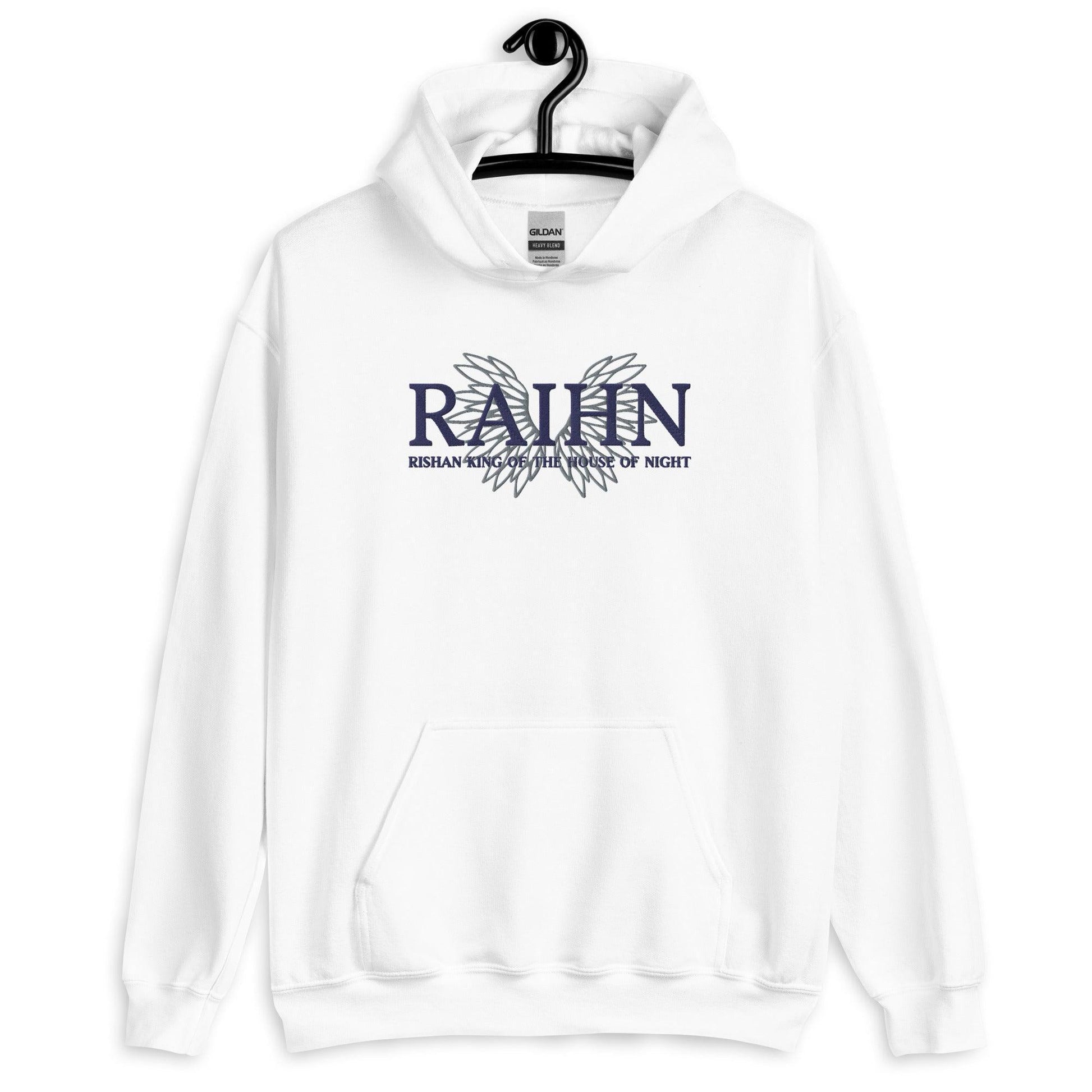 Raihn Rishan King of the House of Night Embroidered Hooded Sweatshirt - The Bean Workshop - carissa broadbent, embroidered, hoodie, the serpent and the wings of night