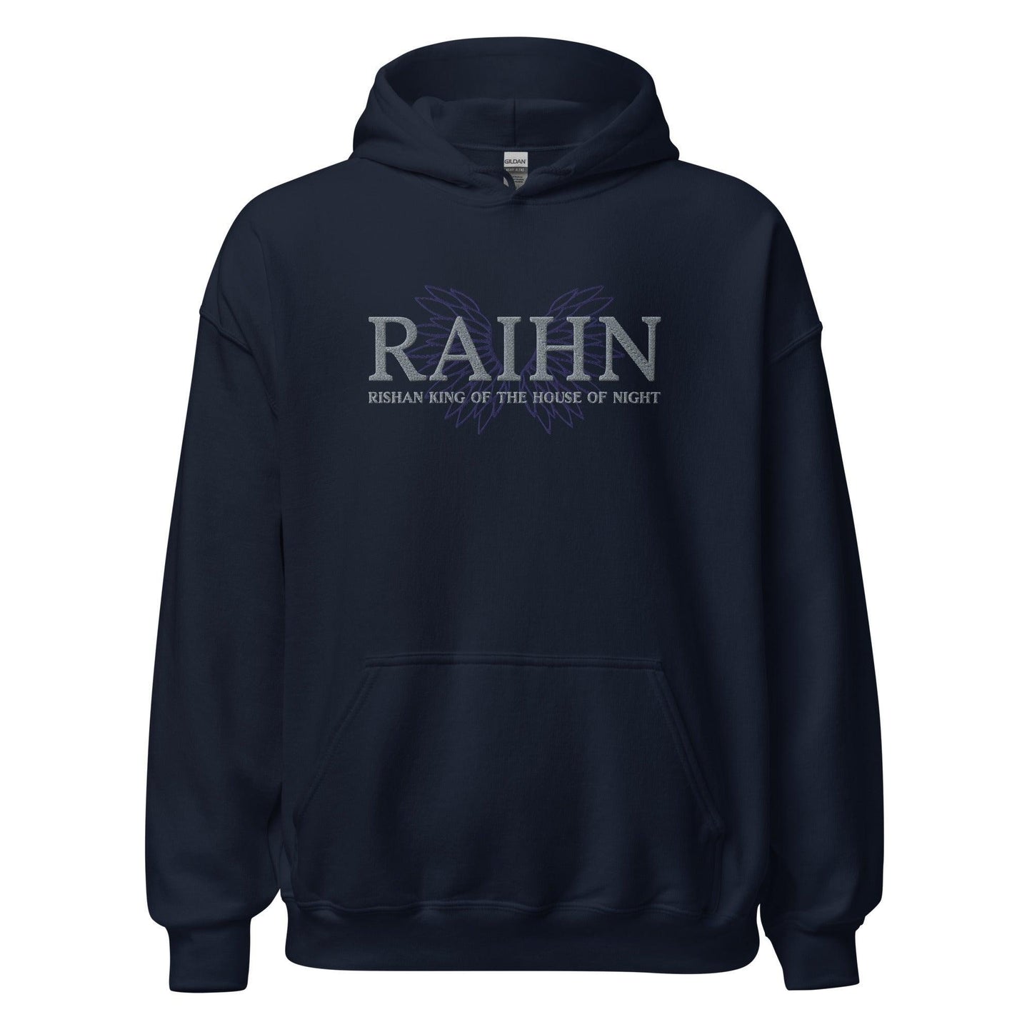 Raihn Rishan King of the House of Night Embroidered Hoodie - The Bean Workshop - carissa broadbent, embroidered, hoodie, the serpent and the wings of night