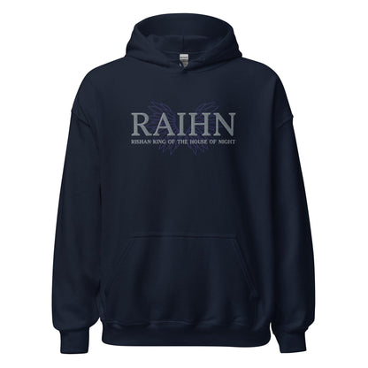 Raihn Rishan King of the House of Night Embroidered Hoodie - The Bean Workshop - carissa broadbent, embroidered, hoodie, the serpent and the wings of night