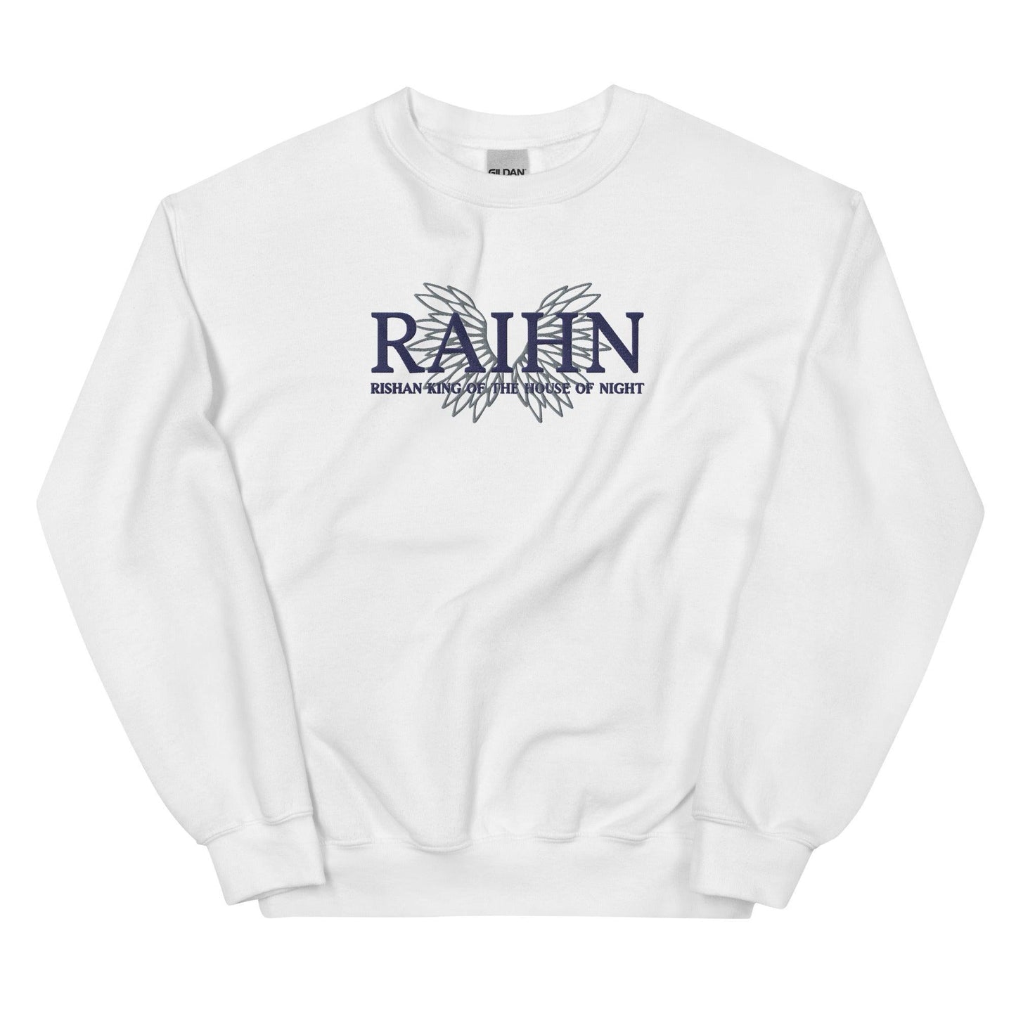 Raihn Rishan King of the House of Night Embroidered Sweatshirt - The Bean Workshop - carissa broadbent, embroidered, sweatshirt, the serpent and the wings of night
