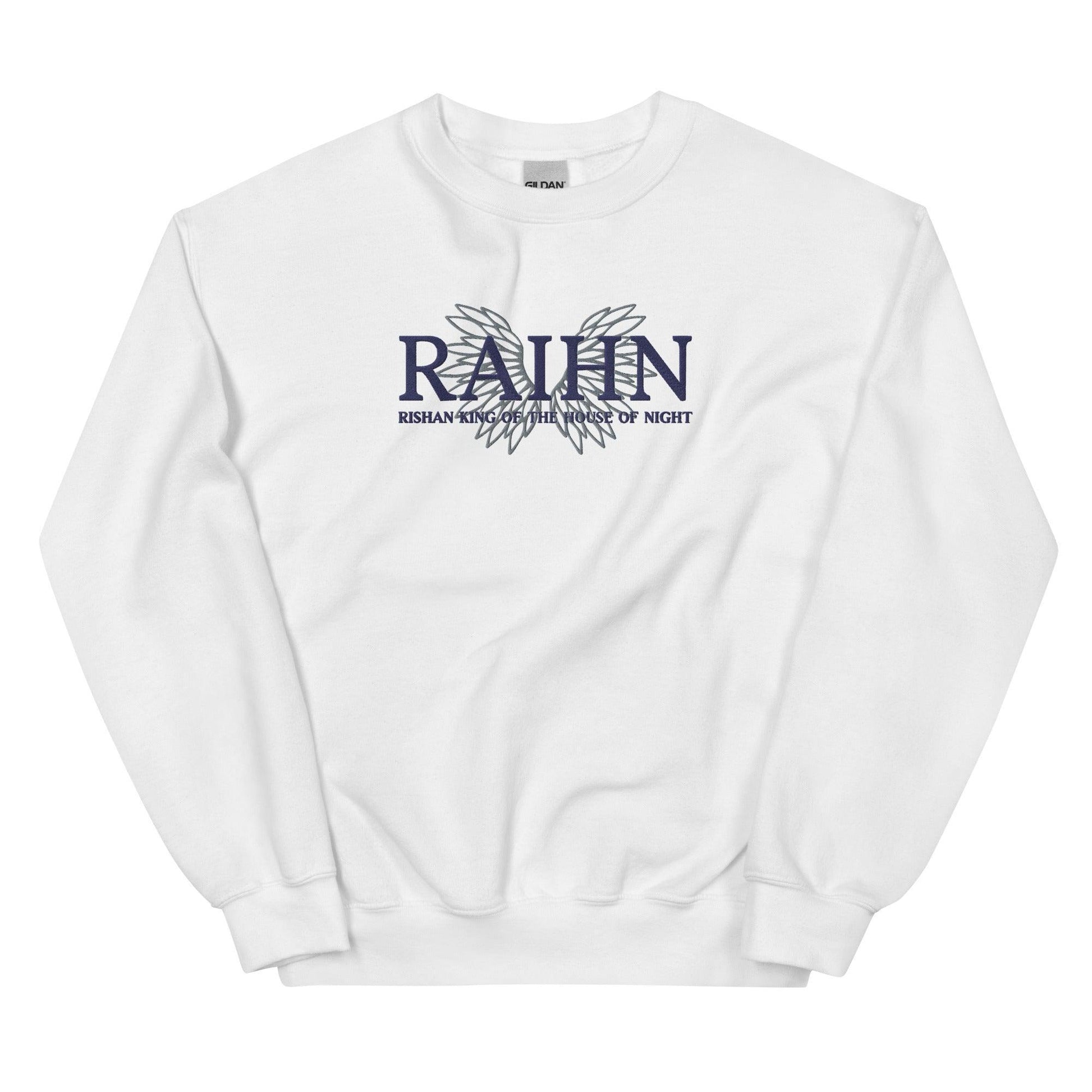 Raihn Rishan King of the House of Night Embroidered Sweatshirt - The Bean Workshop - carissa broadbent, embroidered, sweatshirt, the serpent and the wings of night