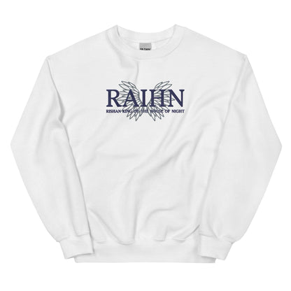 Raihn Rishan King of the House of Night Embroidered Sweatshirt - The Bean Workshop - carissa broadbent, embroidered, sweatshirt, the serpent and the wings of night