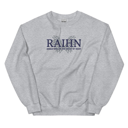 Raihn Rishan King of the House of Night Embroidered Sweatshirt - The Bean Workshop - carissa broadbent, embroidered, sweatshirt, the serpent and the wings of night