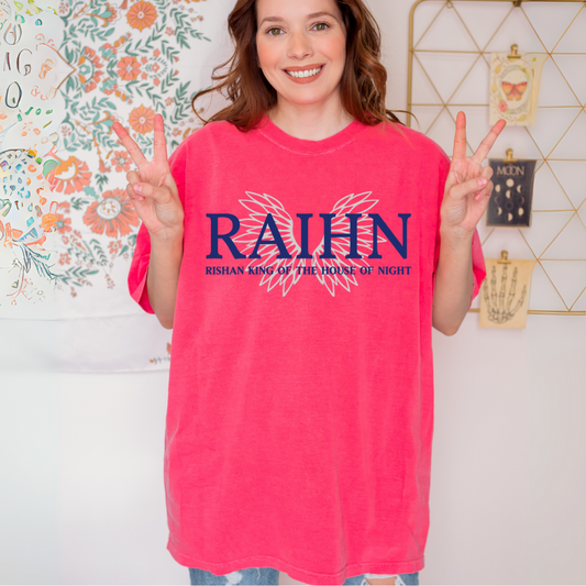 Raihn Rishan King of the House of Night T-shirt - The Bean Workshop - Bookish Fashion, Carissa Broadbent, Fandom Merch, King of the House of Night, Raihn Rishan, t-shirt, tee, The Serpent and The Wings of Night