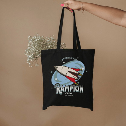 Rampion Crew Organic Cotton Twill Tote Bag - The Bean Workshop - Bookish Accesories, Linh Cinder, Marissa Meyer, Organic Cotton twill tote bag, Rampion Crew, The Lunar Chronicles, tote, Tote bag
