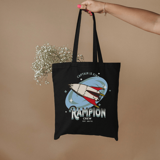 Rampion Crew Organic Cotton Twill Tote Bag - The Bean Workshop - Bookish Accesories, Linh Cinder, Marissa Meyer, Organic Cotton twill tote bag, Rampion Crew, The Lunar Chronicles, tote, Tote bag