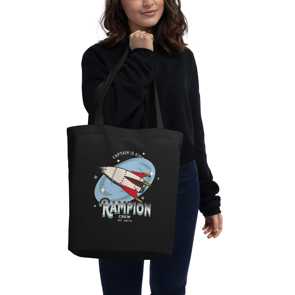 Rampion Crew Organic Cotton Twill Tote Bag - The Bean Workshop - Bookish Accesories, Linh Cinder, Marissa Meyer, Organic Cotton twill tote bag, Rampion Crew, The Lunar Chronicles, tote, Tote bag