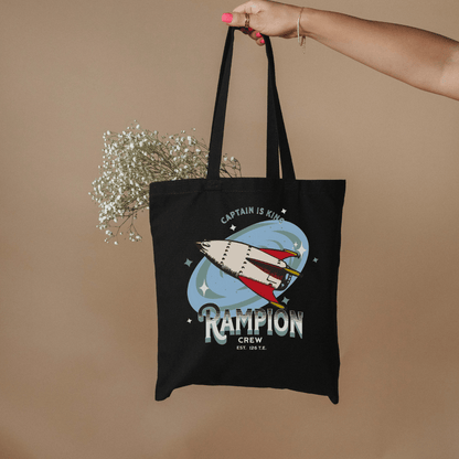 Rampion Crew Organic Cotton Twill Tote Bag - The Bean Workshop - Bookish Accesories, Linh Cinder, Marissa Meyer, Organic Cotton twill tote bag, Rampion Crew, The Lunar Chronicles, tote, Tote bag