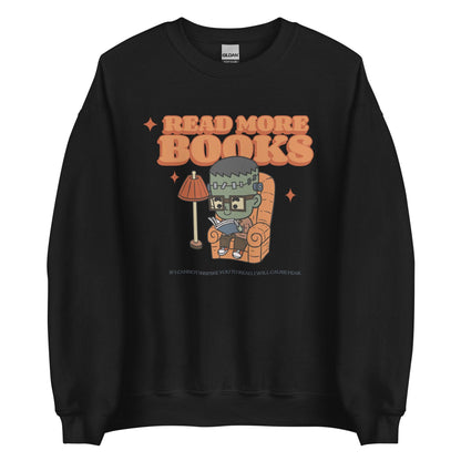 Read More Books Sweatshirt - The Bean Workshop - Frankenstein, Halloween, sweatshirt