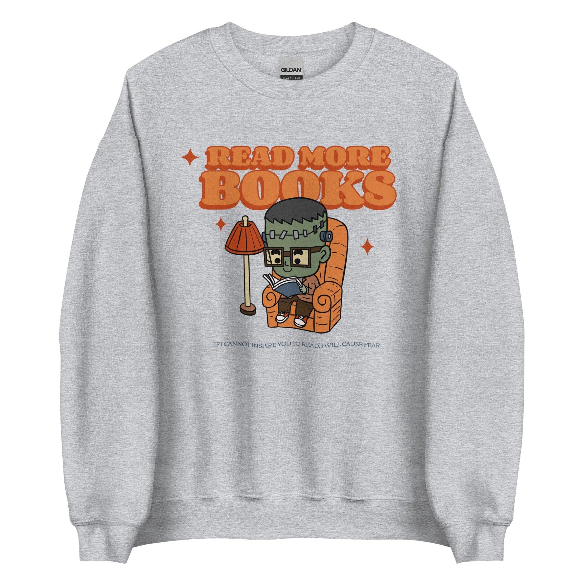 Read More Books Sweatshirt - The Bean Workshop - Frankenstein, Halloween, sweatshirt