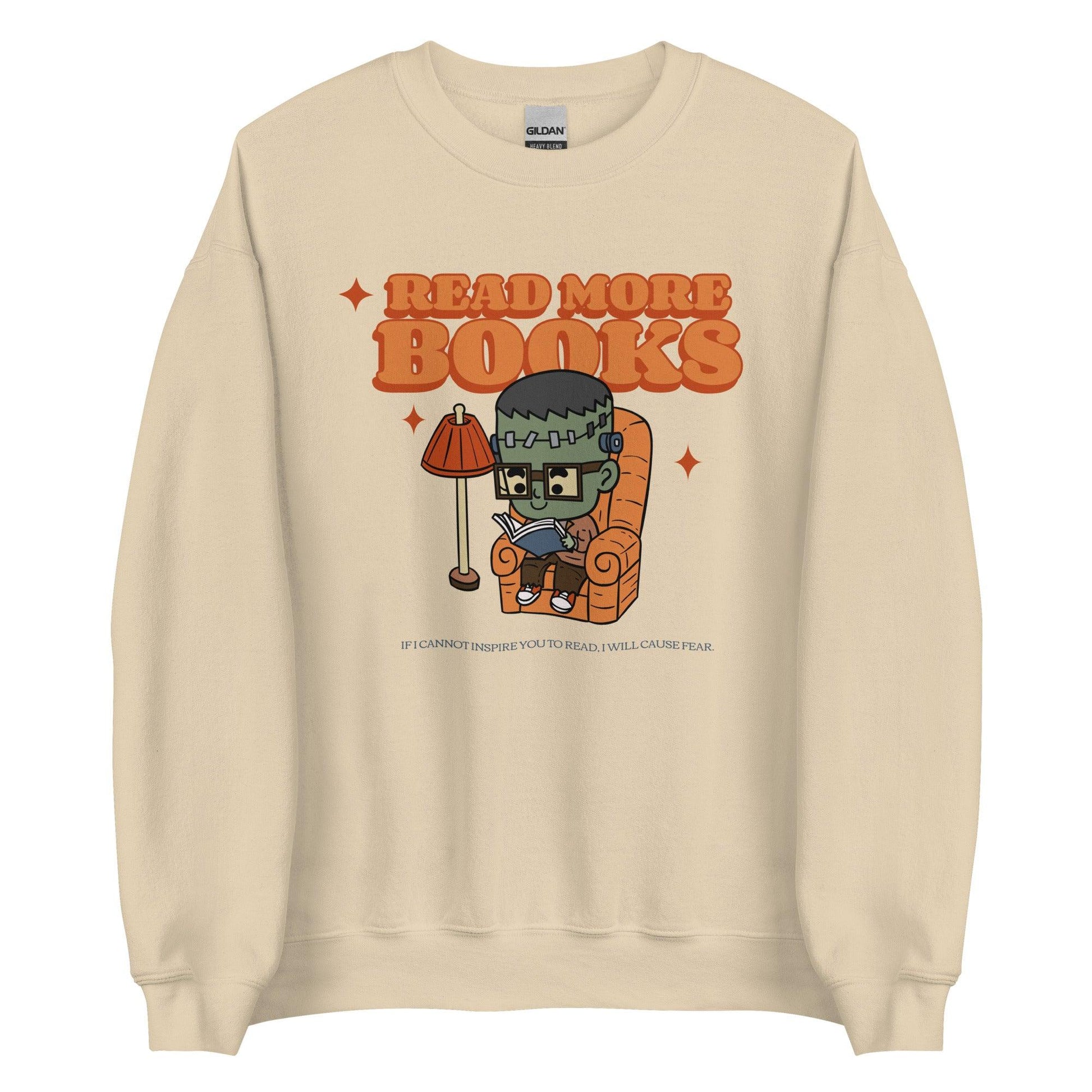 Read More Books Sweatshirt - The Bean Workshop - Frankenstein, Halloween, sweatshirt